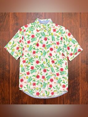 Tommy Bahama Mojito Bay Hawaiian Shirt Men’s XS Cocktail Print Lime Tropical